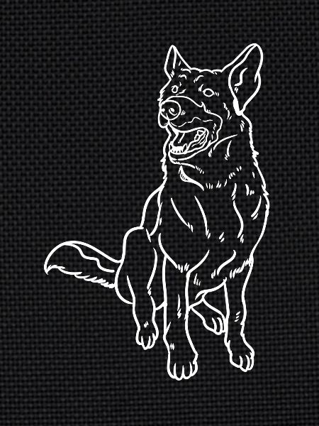 German shepherd drawing