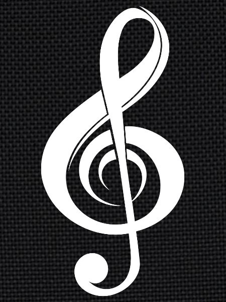 Curved Music Clef