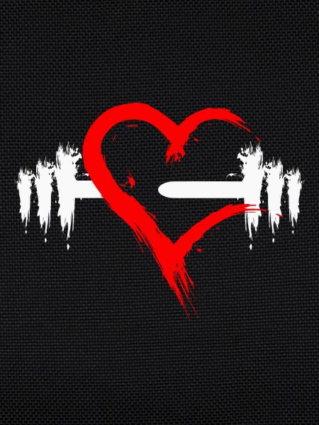 Dumbbell with heart