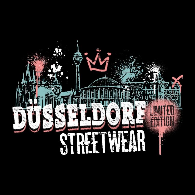 Dusseldorf Skyline City Germany Graffiti