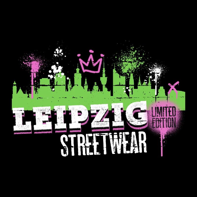 Leipzig Skyline City Germany Graffiti Art