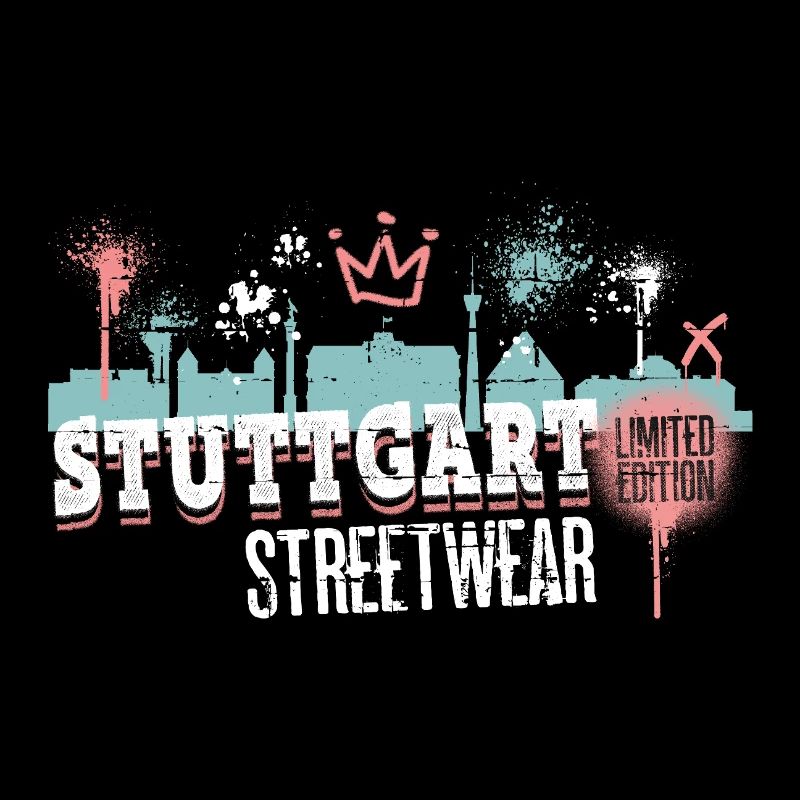 Stuttgart Skyline Ville Allemagne Graffiti Art