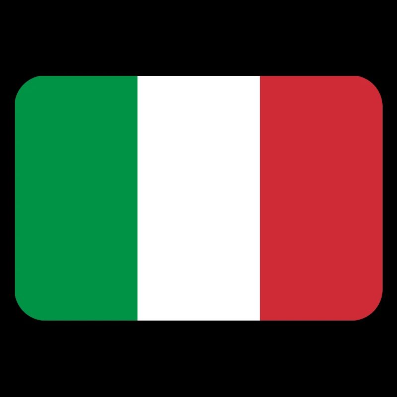 ITALY FLAG round corner 400 dpi