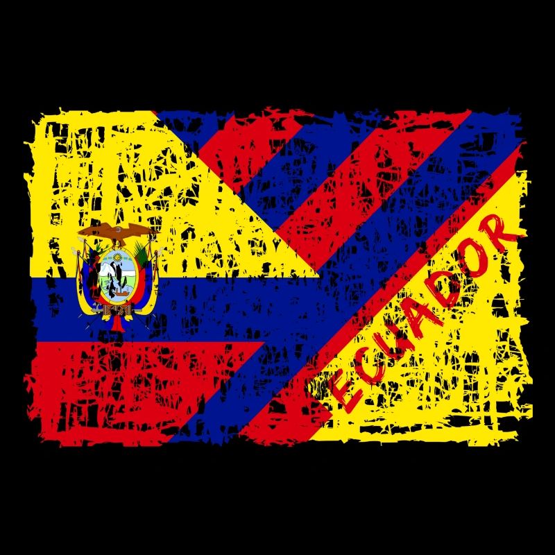 Ecuador Flaggen Design / Geschenk Südamerika