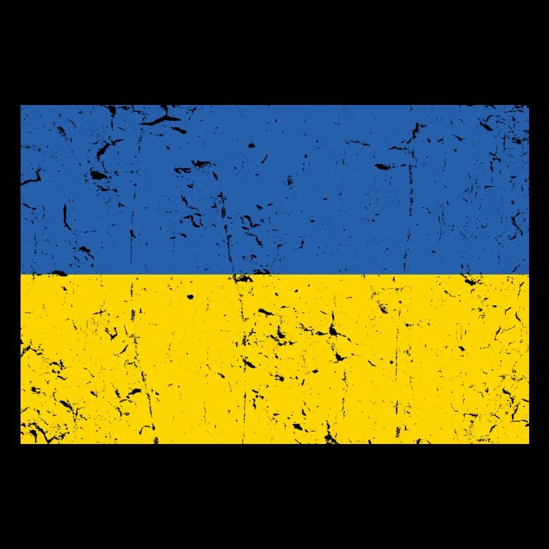 Ukraine Flag Distressed