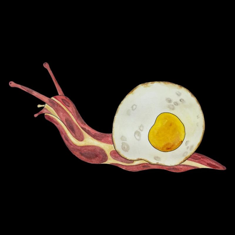Baconschnecke Bacon and egg Spiegelei