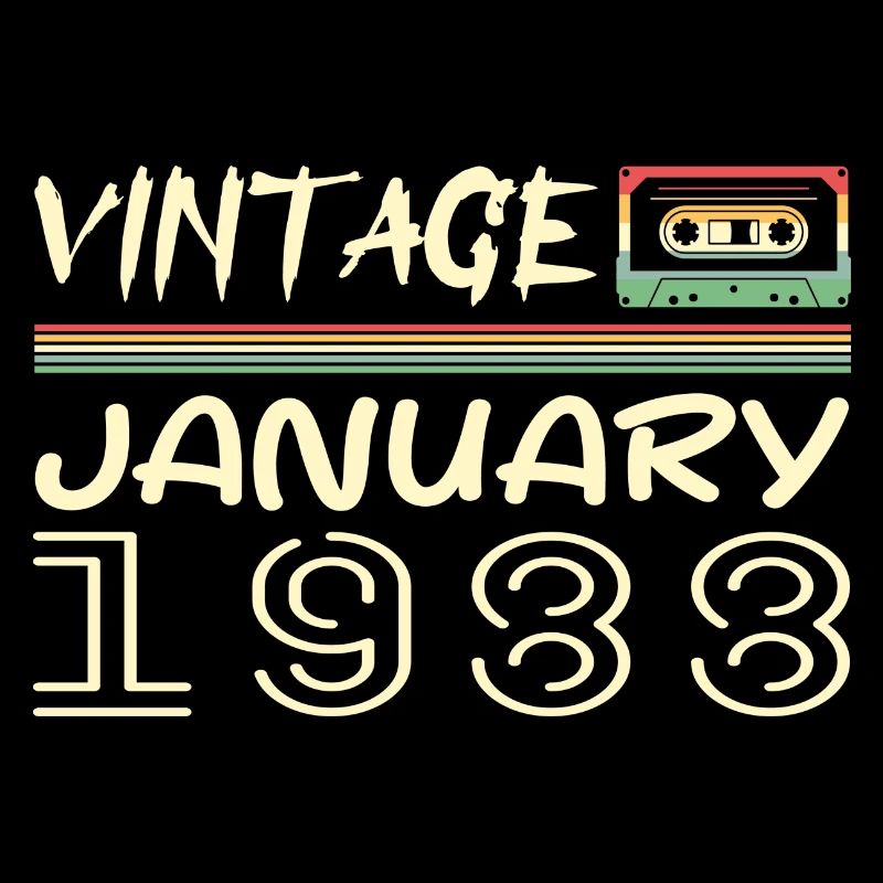 Vintage Janvier 1988 - Anniversaire Janvier 1988