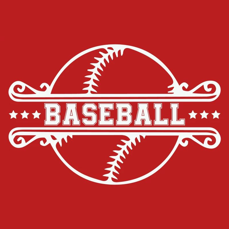 Baseball Ornament Frame Emblem