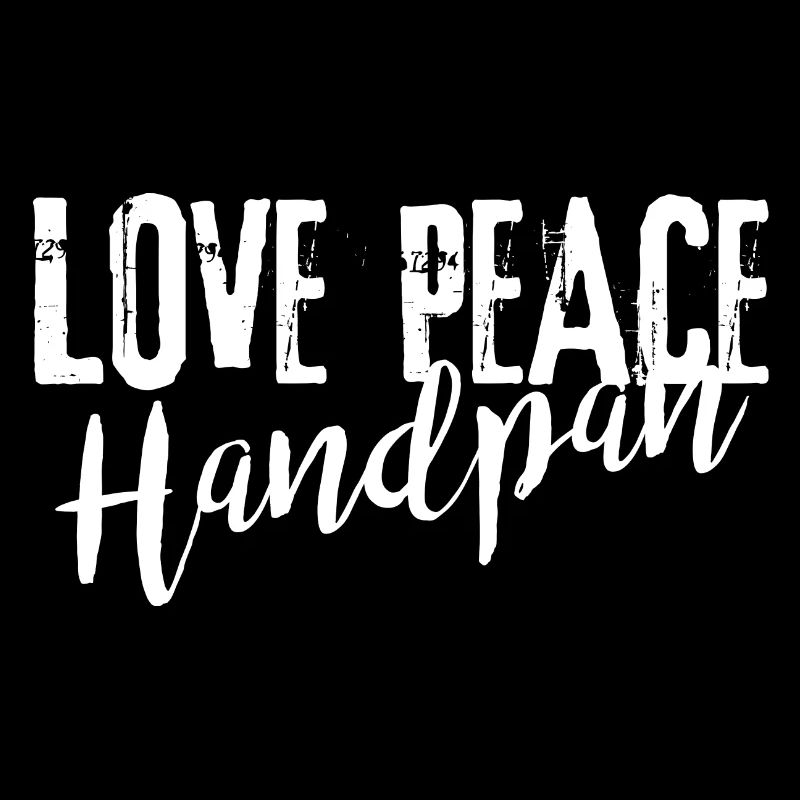 LOVE PEACE Handpan white