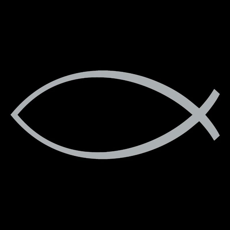 Ichtus poisson argent