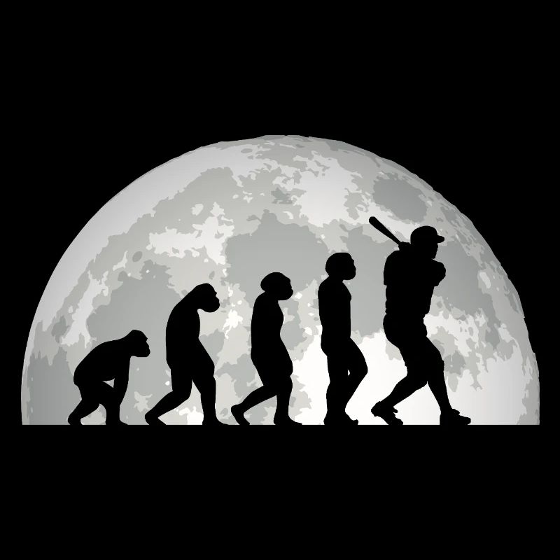 Baseballspieler Evolution Baseball