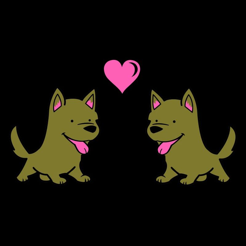 Amour comique de chien