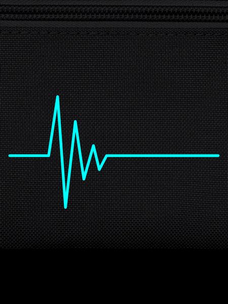 Heartbeat EKG water blue