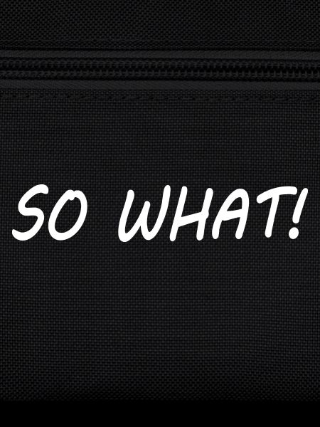 So what