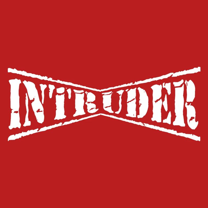 intruder hacker eindringling clan sticker computer