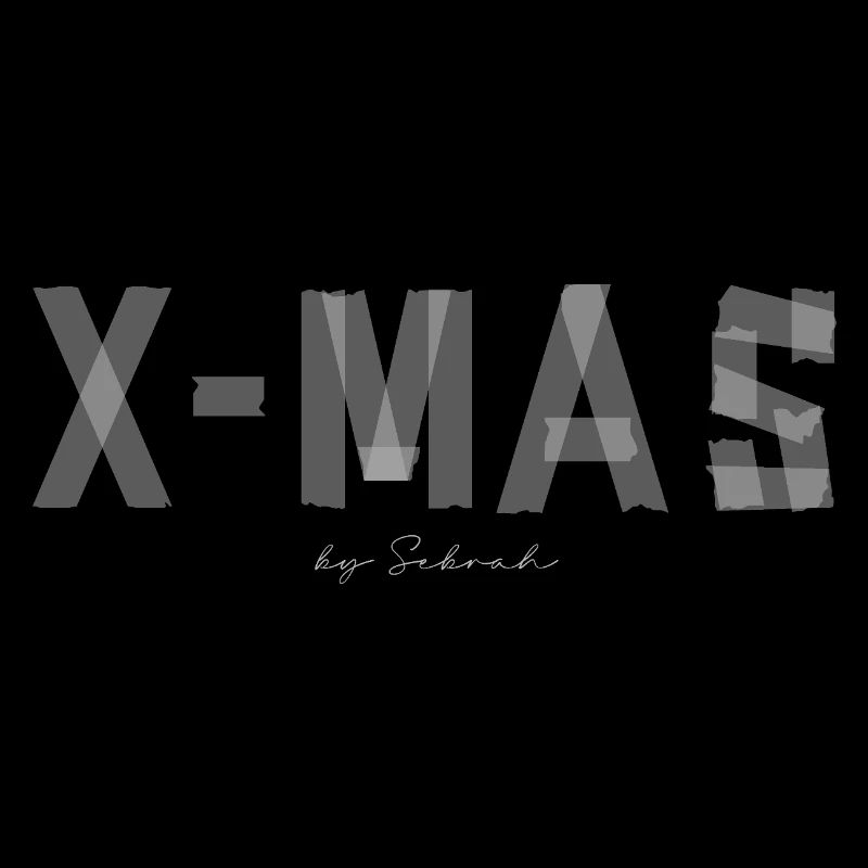 Pinselbuchstaben X-MAS 