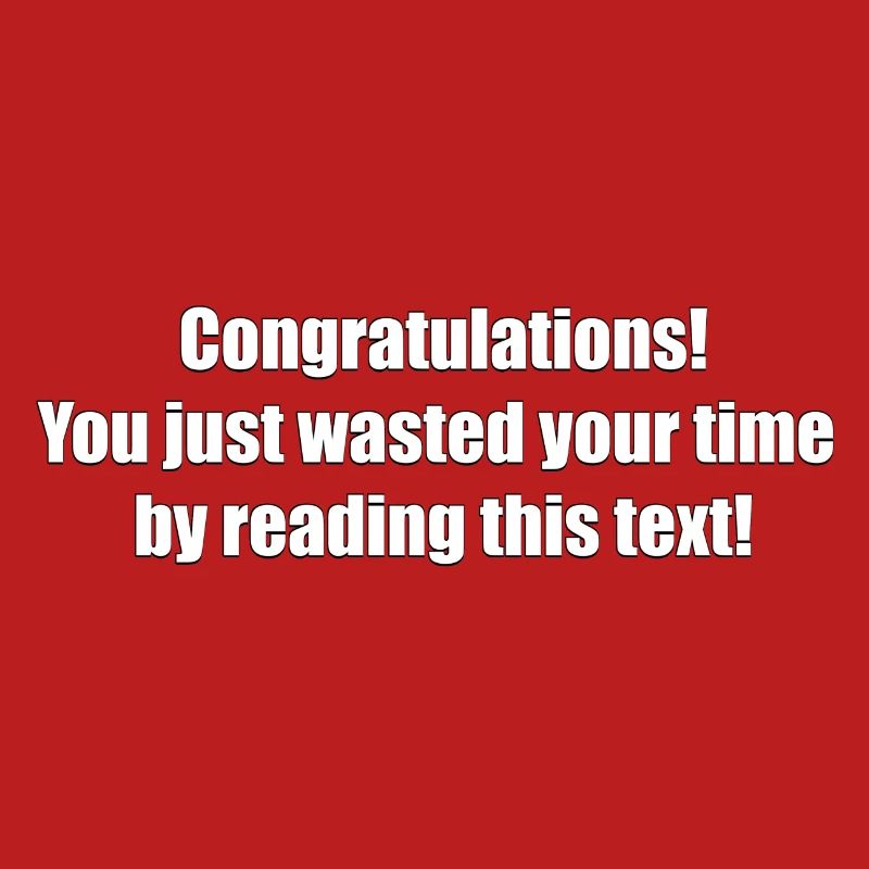 Useless text