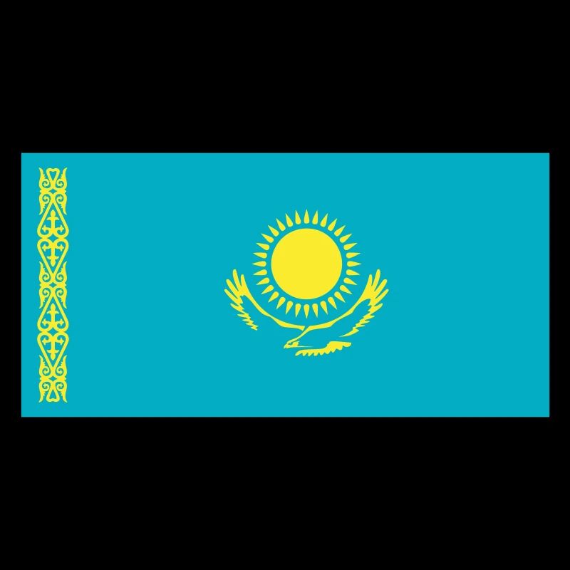 Kazakhstan Flag / Drapeau Kazakhstan