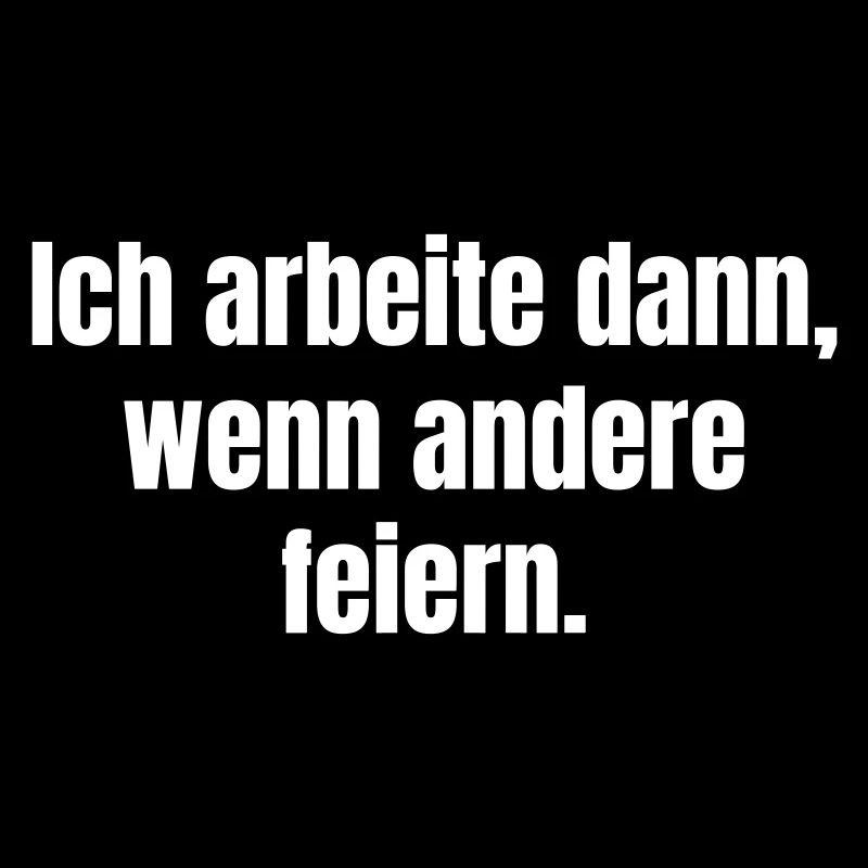 Ich arbeite dann, wenn andere feiern.