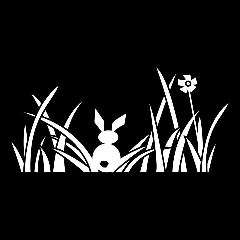 Bunny, Lapin, lapin, prairie, fleurs, herbe, gazon