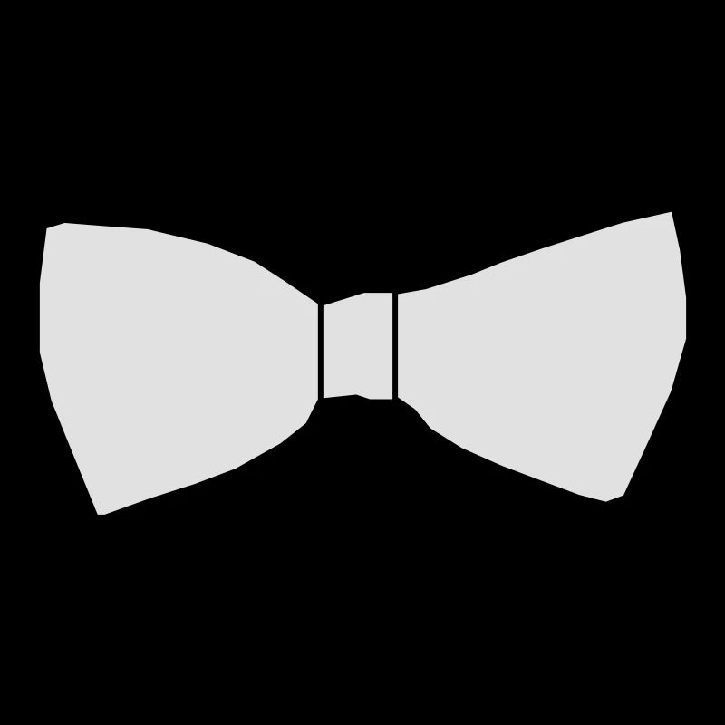 Fake bow tie vector white