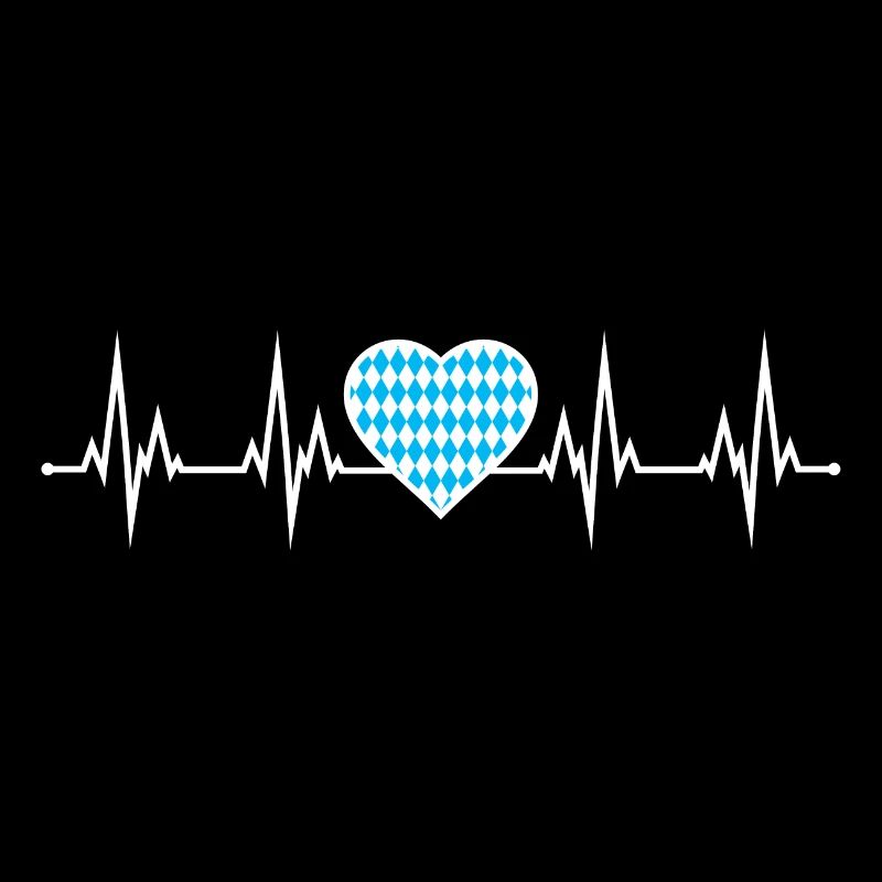 ECG des battements cardiaques de Bavière