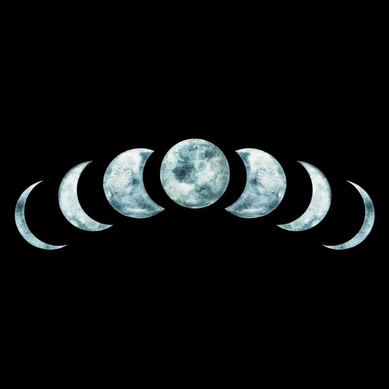 Moon Phases Mystical Lunar Design
