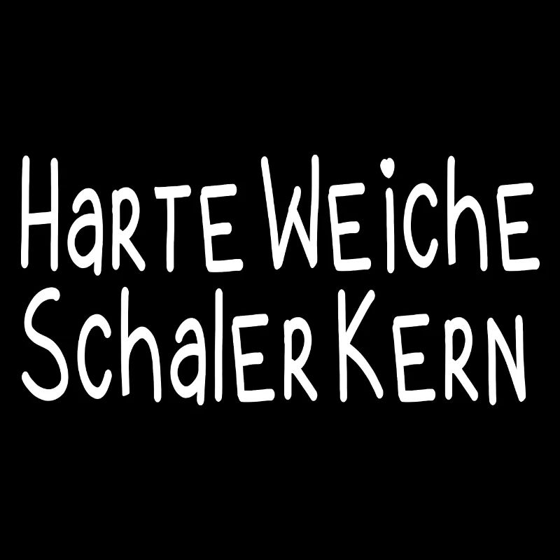 Harte Weiche Schaler Kern