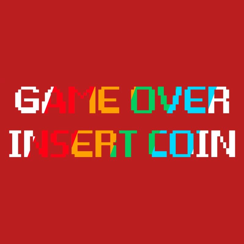 Game Over Insert Coin (dark)