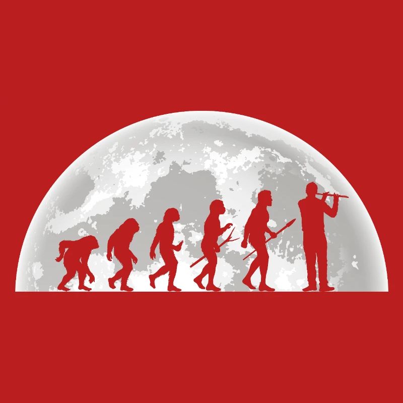 Flötist Evolution Querflöte