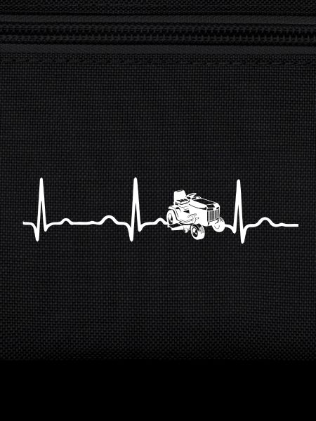 ECG HEARTBEAT TONDEUSE TRACTEUR blanc