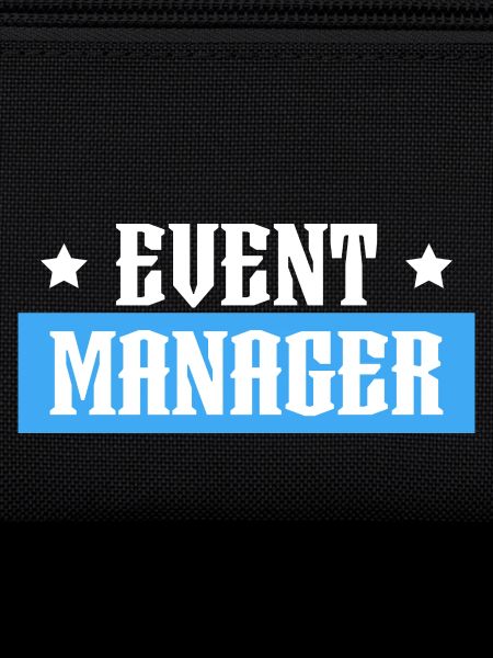 Event Manager tshirt bleu noir