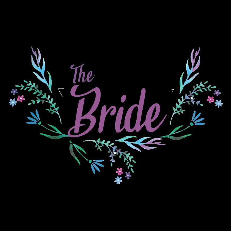 Conception de mariage avec guirlande de fleurs pour la mariée