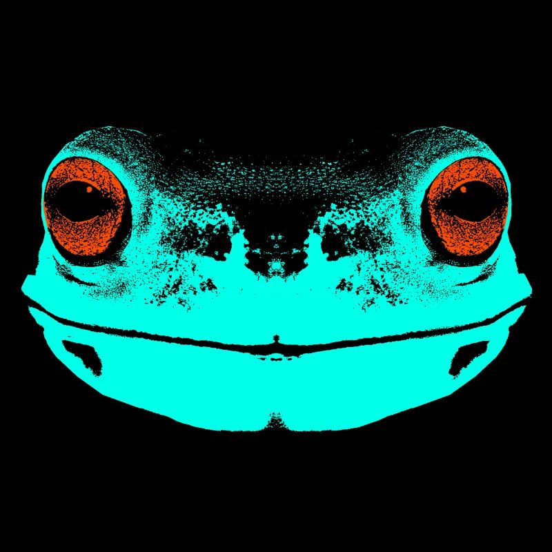 Frog / face / colored