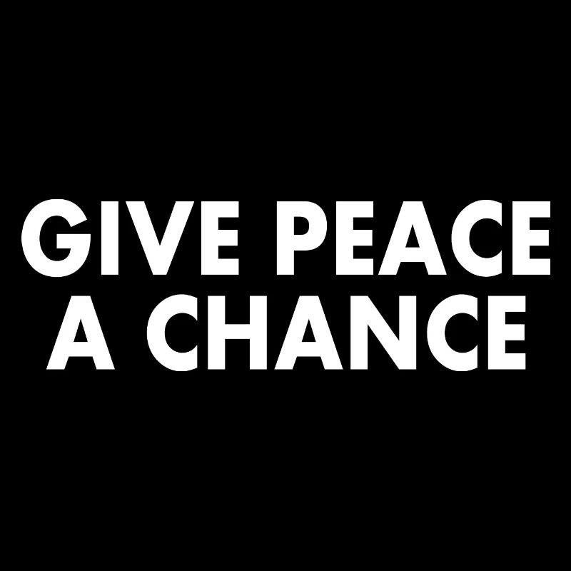 Give peace a chance