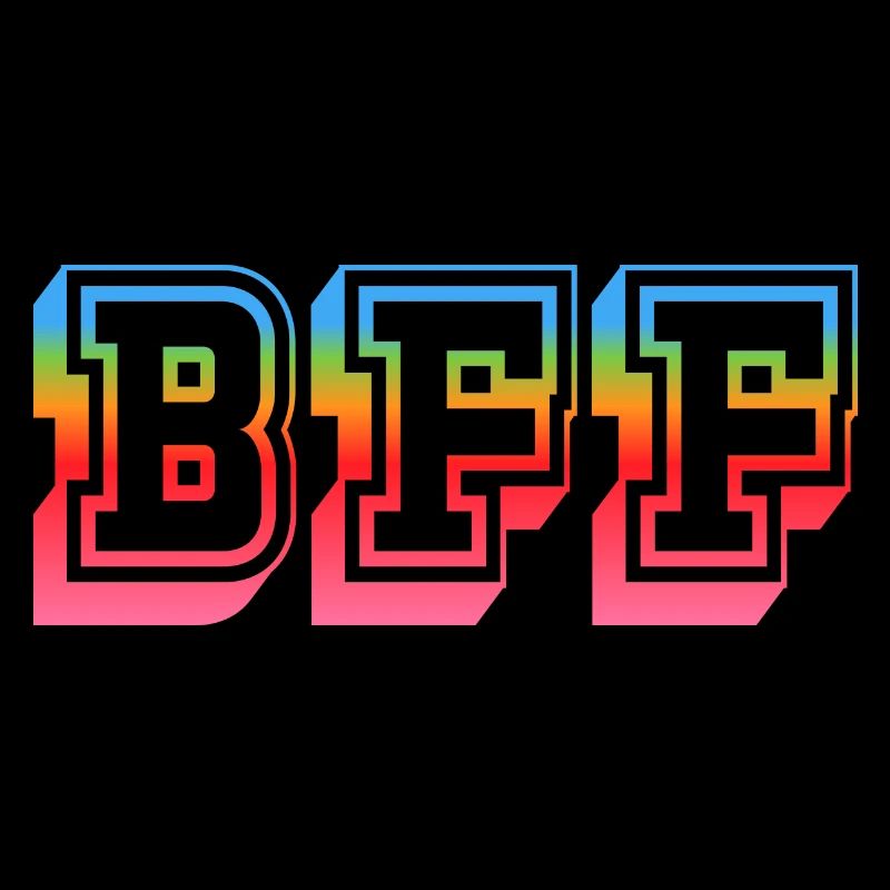 BFF Tshirt rainbowstar