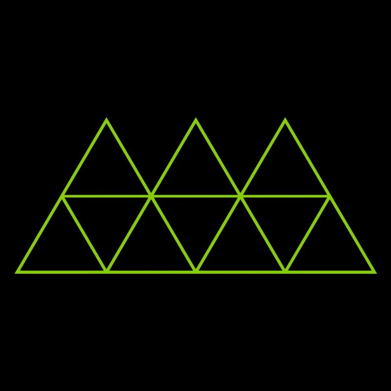 Géométrie Triangle Outlines conceptions rondes