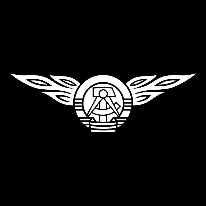 GDR flames crest 1c