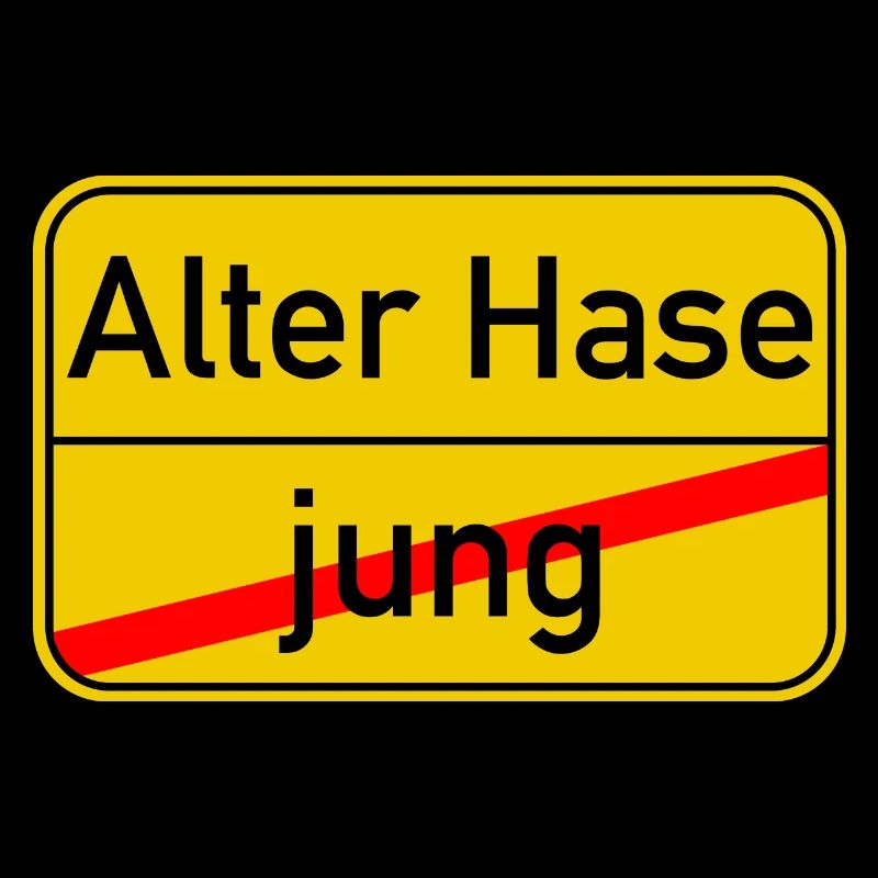 Ortsschild jung - Alter_Hase