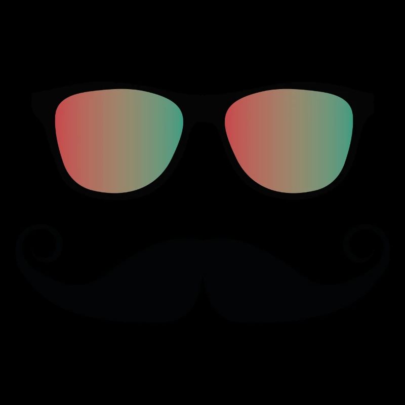 Lunettes de soleil à moustache