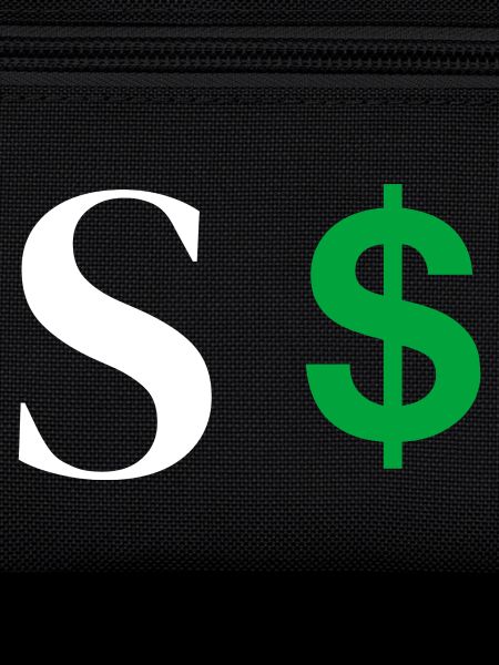 Letter s dollar