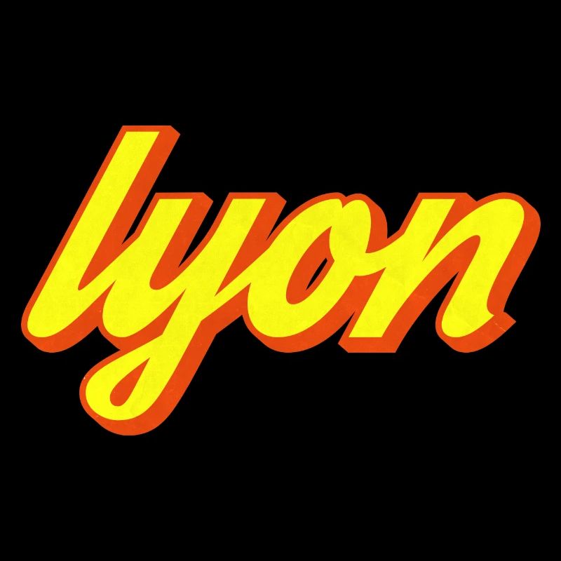 Lyon Retro Lettering Yellow