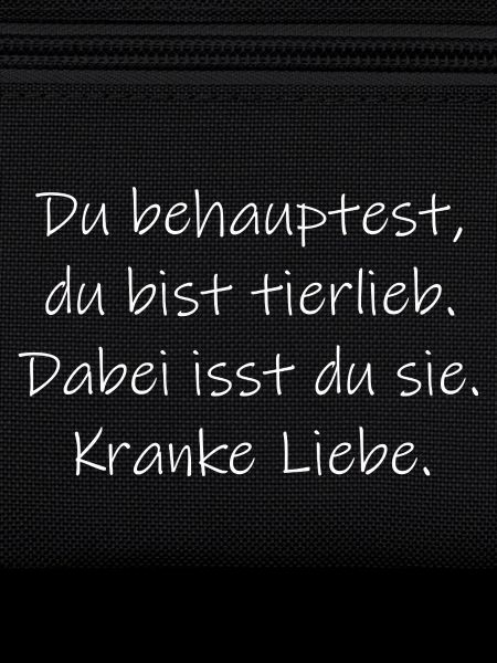 veganer Spruch