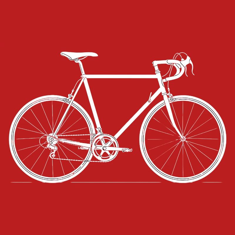 Conception de la silhouette de vélo de route