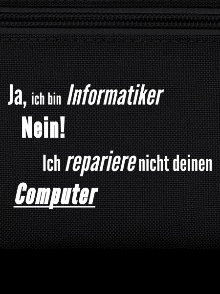Informatiker Computer kaputt
