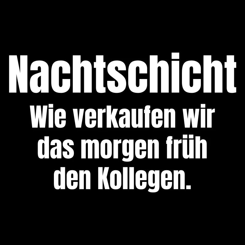 Nachtschicht und Kollegen der Frühschicht.