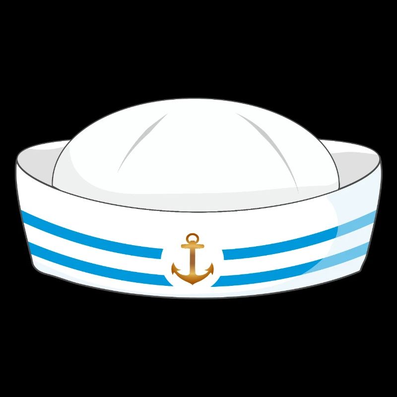 Sailor's hat with anchor – maritime symbol