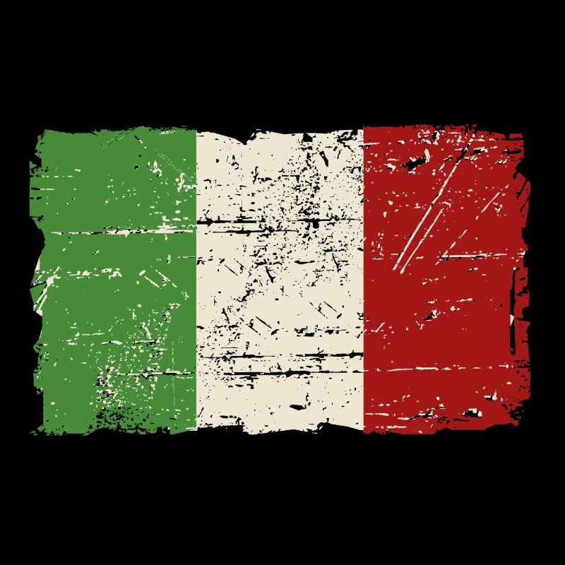 Italy Flag - Vintage Look