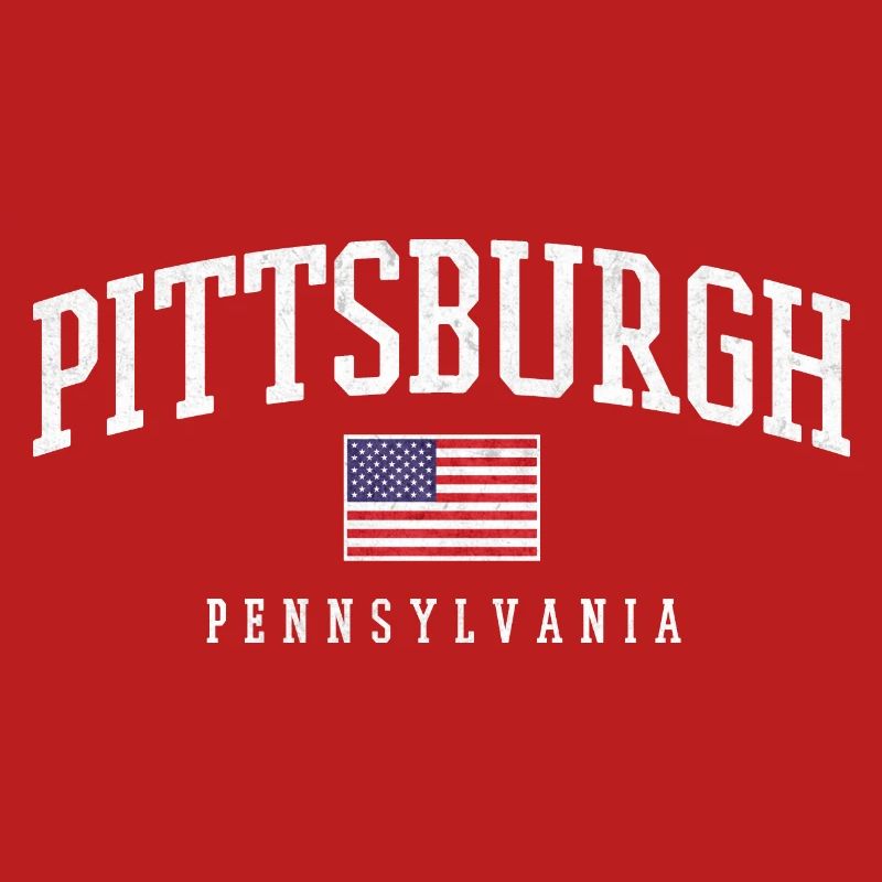 Arc de Pittsburgh avec drapeau