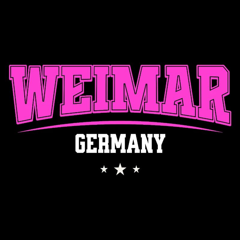 Weimar Deutschland Pink Retro-Logo